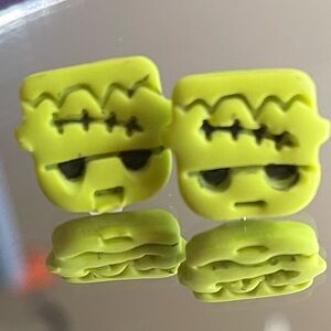 The CUTEST little Frankenstein earrings